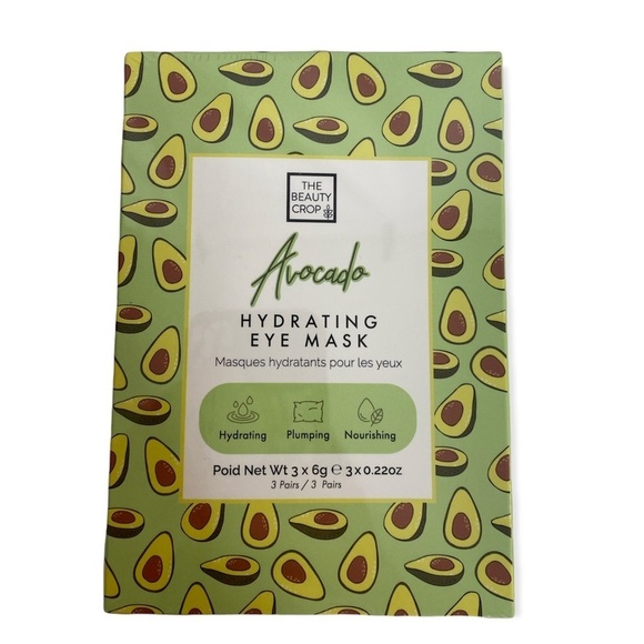 The beauty crop avocado hydrating eye mask 3 pairs new - Picture 1 of 2